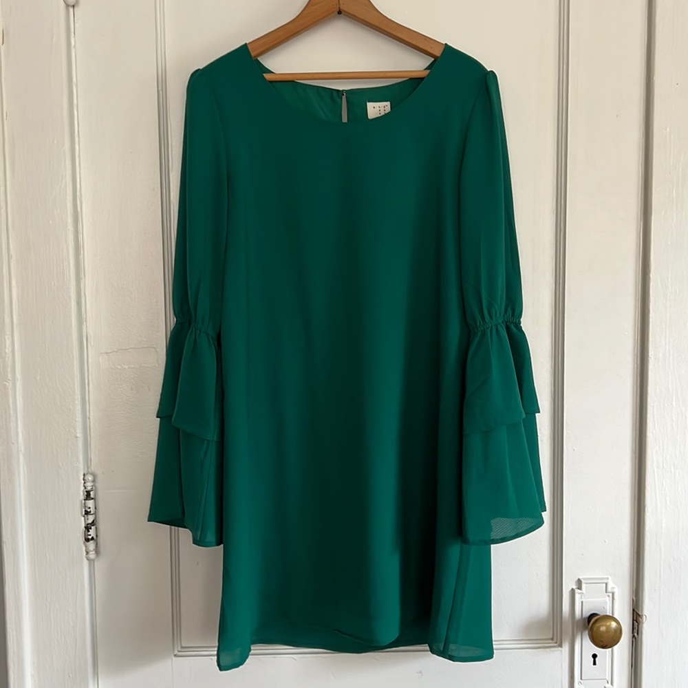 Dark green sheath dress